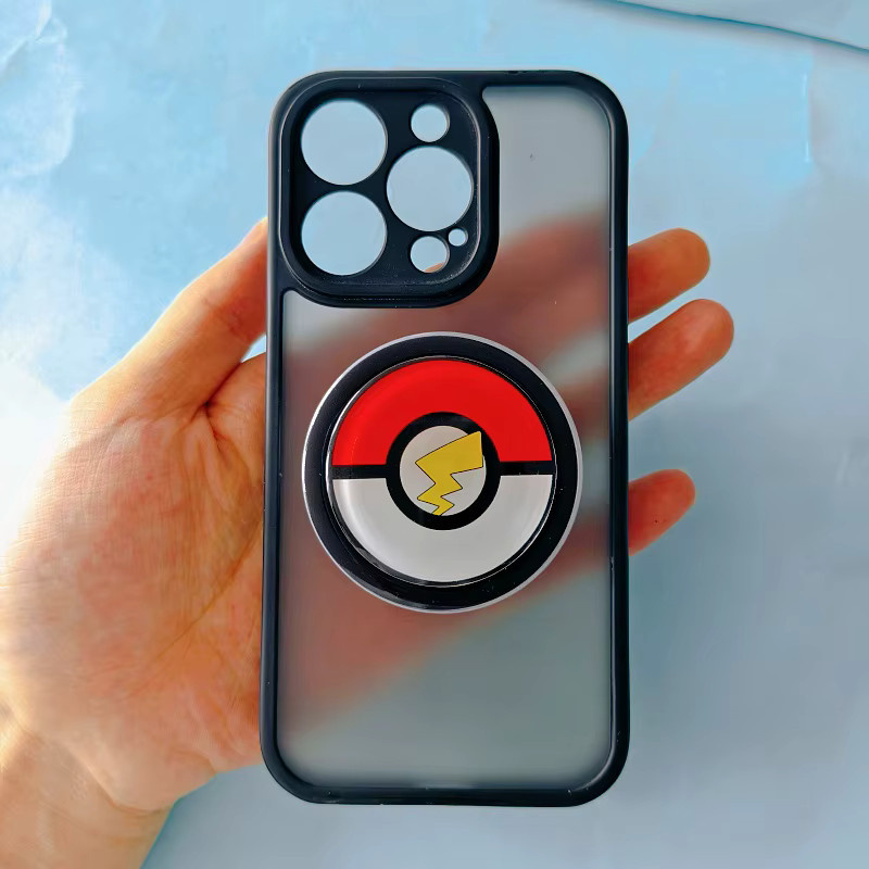 TAKARA TOMY Pokemon Pokeball Handygriffhalter in Rot als tragbarer Pop-Socket-Mobilständer für dein Smartphone - Bild 3