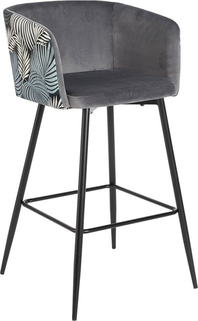 HTI-Living Barhocker Delray Retro in Grau - Bild 1