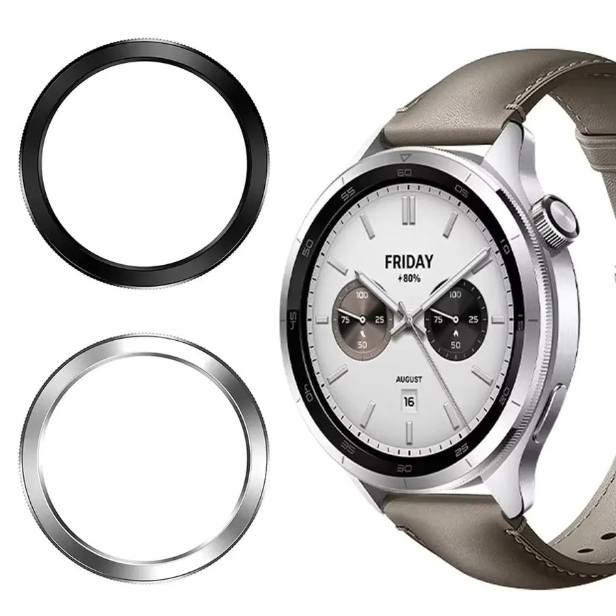 CAOWTAN Minimalistische PC-Lünette für Xiaomi Watch S4/S3, Kratzfester Kunststoff-Schutzring für das Uhrengehäuse - Bild 2