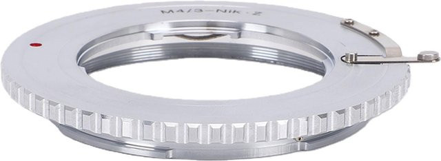 Manueller Objektivadapter-Ring für Nikon Z Kameras in Weiß und Silber - Bild 1