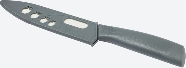 NKD Keramik-Schälmesser mit Klingenschutz und Schutzhülle in Grau oder Grün - Bild 1