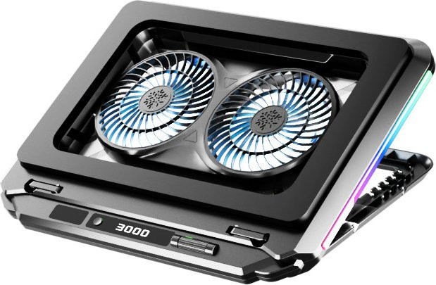 U--JIE Dual-Turbo Winddruck Laptop Kühlunterlage mit leisem Lüfter - Bild 1