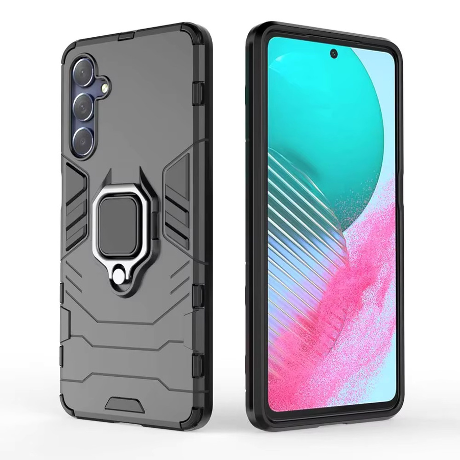 Panzerhülle für Samsung Galaxy S25 S24 S23 Ultra Plus FE und A-Serie mit Ringhalterung in Schwarz - Bild 3