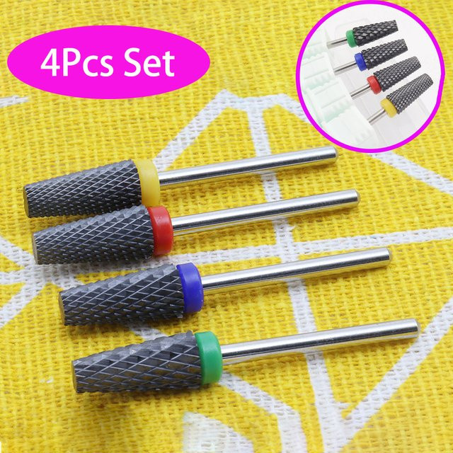 Easy Nail Nagelbohrer-Set, Schwarz, 4-teilig - Bild 1