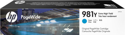 Original HP 981Y Tintenpatrone Cyan für PageWide Enterprise Color Drucker - Bild 1