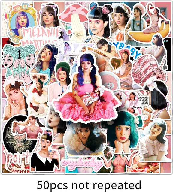 Bandai Melanie Martinez, Dekorative Aufkleber, 50-teiliges Set, Bunt - Bild 1