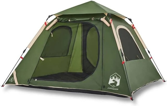 Furnicato Campingzelt Kuppelzelt in Grün, H x B x T: 140 x 210 x 210 cm - Bild 1