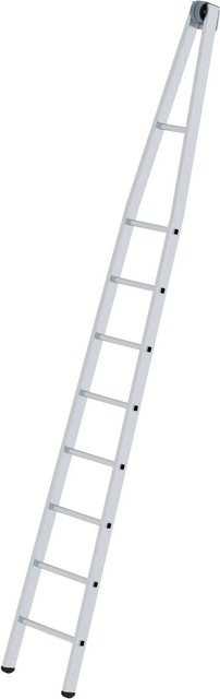 PROREGAL Sprossen-Glasreinigerleiter Oberteil aus Aluminium in Silber, 8 Sprossen, Höhe: 120 cm, Breite: 43 cm - Bild 1