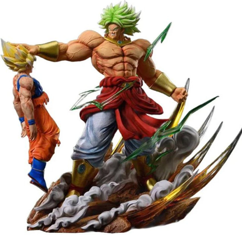 Bandai Dragon Ball Anime Actionfigur Broly vs. Son Goku aus PVC, mehrfarbig, Höhe: 20 cm - Bild 1