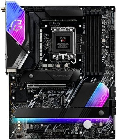 ASRock Phantom Gaming Z890 Lightning WiFi ATX Mainboard mit Intel LGA 1851 Sockel, DDR5 und WiFi/Bluetooth in Schwarz - Bild 2
