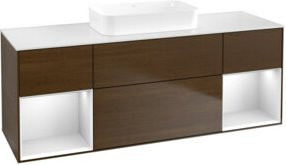 V&B Waschtischunterschrank Finion in Weiß lackiert, B/T/H: 160 x 50,1 x 50,1 cm - Bild 1