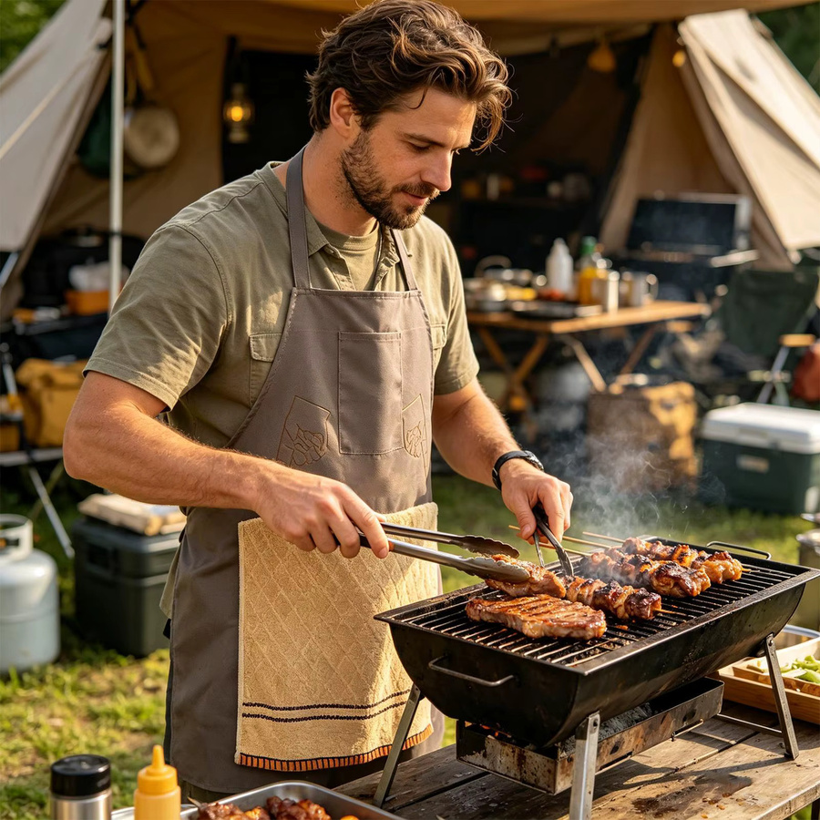 Lustige Scherzschürze NEWChef in Rustic für Erwachsene - Bild 3