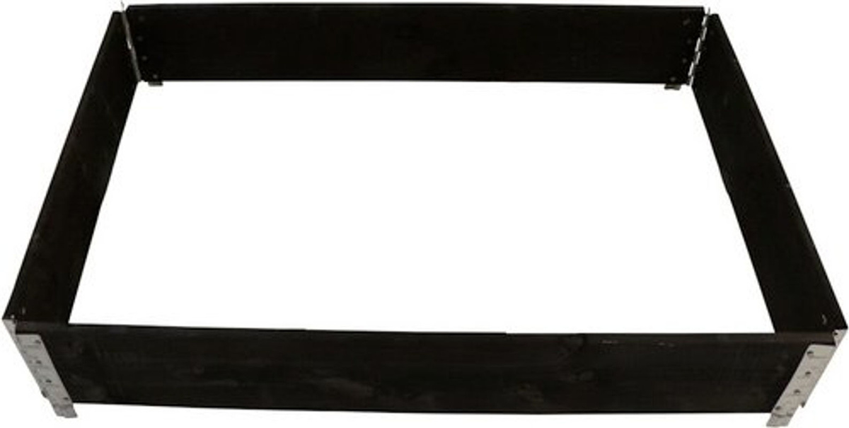 SIENA GARDEN Hochbeet aus Nadelholz in Schwarz, B/T/H: 80 x 120 x 19,5 cm - Bild 2