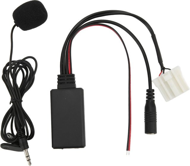 Koogeelife Bluetooth 5.0 AUX IN Kabeladapter mit Mikrofon für Mazda MX5 ab Baujahr 2006, Schwarz - Bild 1
