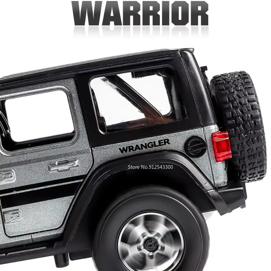 MAKEDA Wrangler Rubicon Challenger Hellcat Sportwagenmodell, 1:22, mit Musik - Bild 3