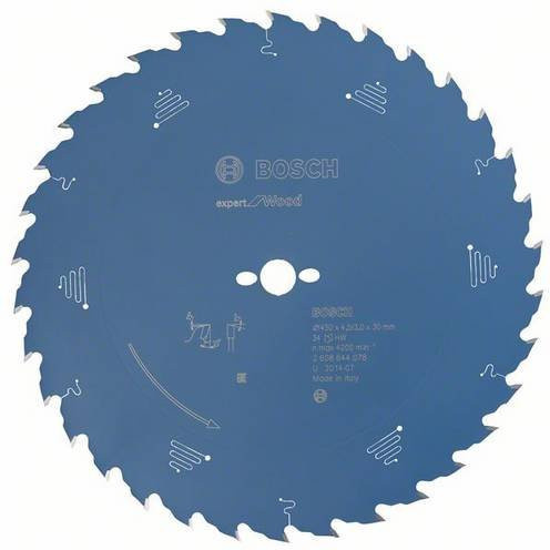 Bosch Expert for Wood Kreissägeblatt mit Carbide-Spitzen, Blau, Durchmesser: 450 mm, Bohrung: 30 mm, Zähneanzahl: 34 - Bild 1