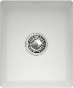 Villeroy & Boch Unterbauspüle Subway 45 SU in Weiß mit Ablauggarnitur, Exzenter und CeramicPlus Beschichtung - Bild 1