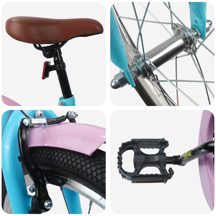 vidaXL Kinderfahrrad 20 Zoll Himmelblau für 6-11 Jahre - Bild 3