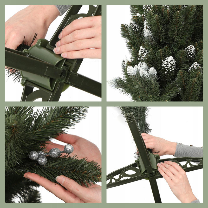 KADAX Künstlicher Weihnachtsbaum Diamond Pine Kiefer in Silber, Höhe: 180 cm - Bild 6