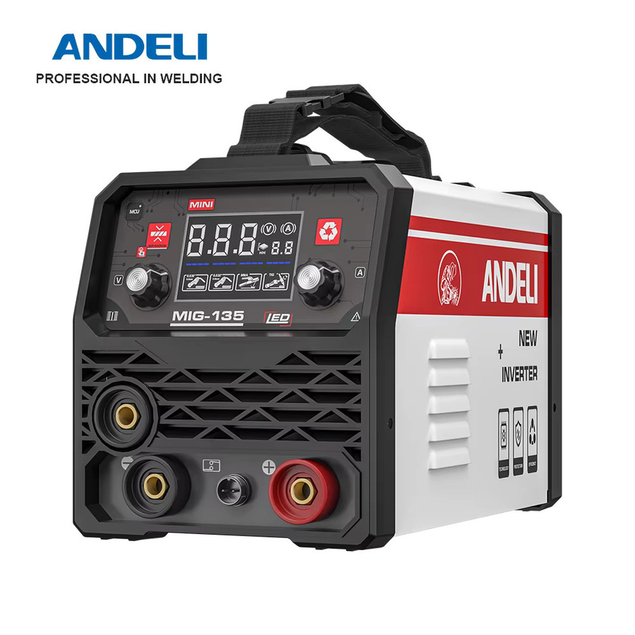 ANDELI 135A MIG-Schweißgerät mit MIG/Lift WIG/Stick Funktionen, IGBT Halbautomatisches Inverter-Schweißgerät für gasloses Schweißen und Haushalt - Bild 5