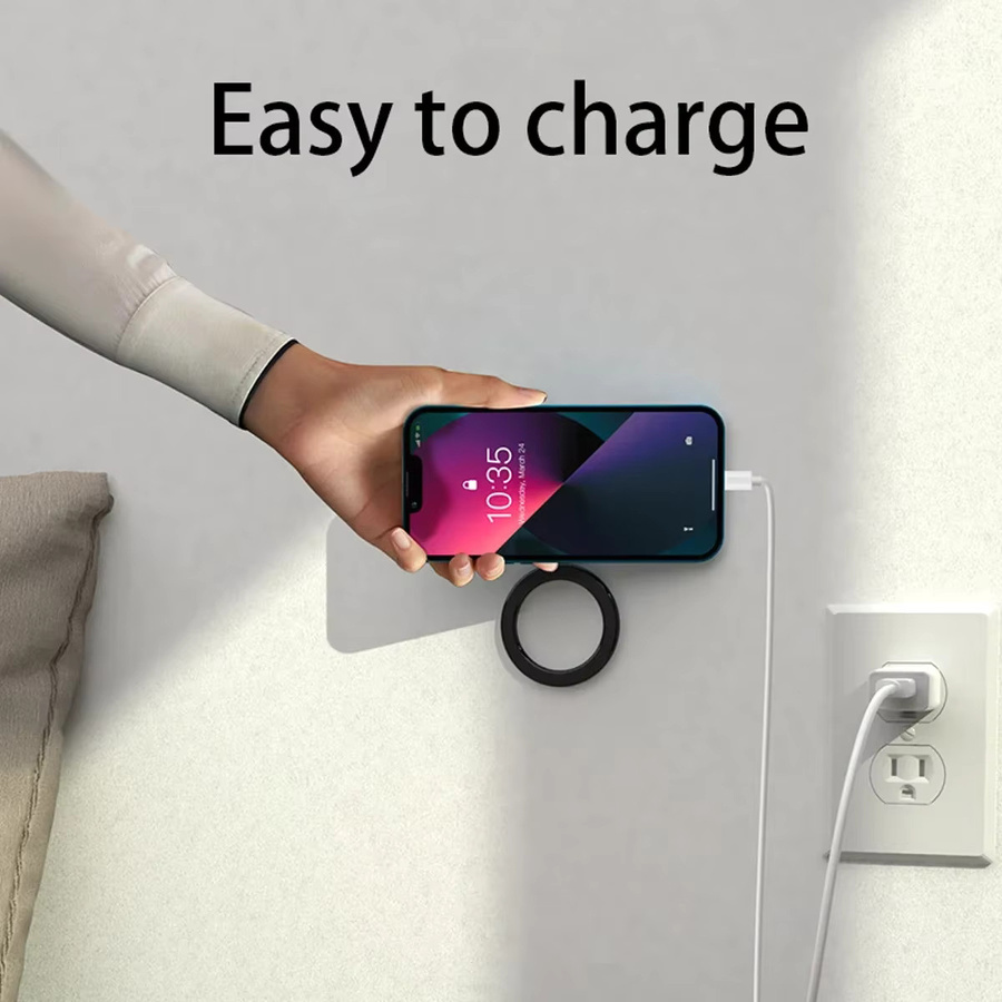 Universeller magnetischer Handyhalter für MagSafe iPhone und iPad zur Auto- und Wandmontage in Schwarz oder Weiß - Bild 4