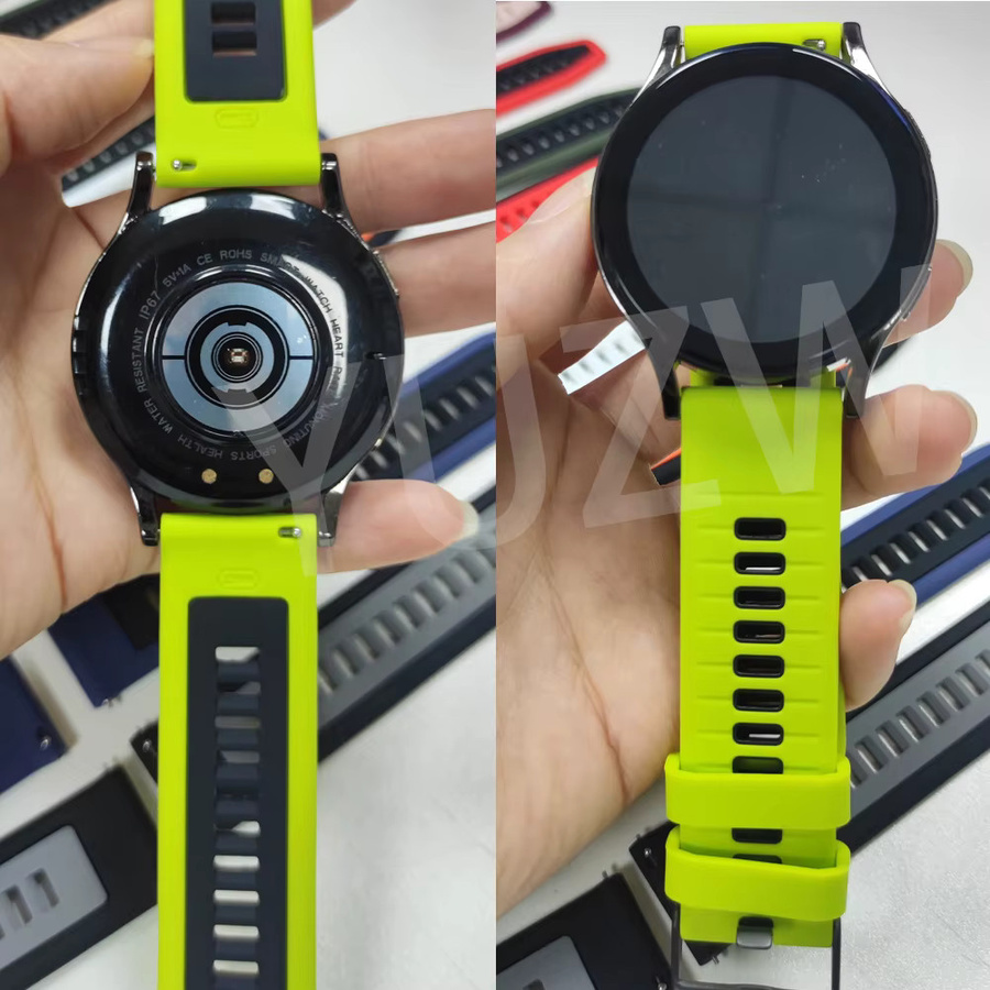 Silikon Sport Armband für COLMI Smartwatches P71 P81 C81 M42 V68 V70 P73 P76 C8 Max, Breite: 22 mm und 20 mm - Bild 3