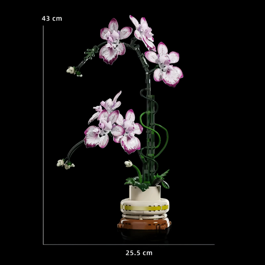ZOCO Kreative Orchideen, Lila Blumen, Bausteine, DIY-Bausteine - Bild 4