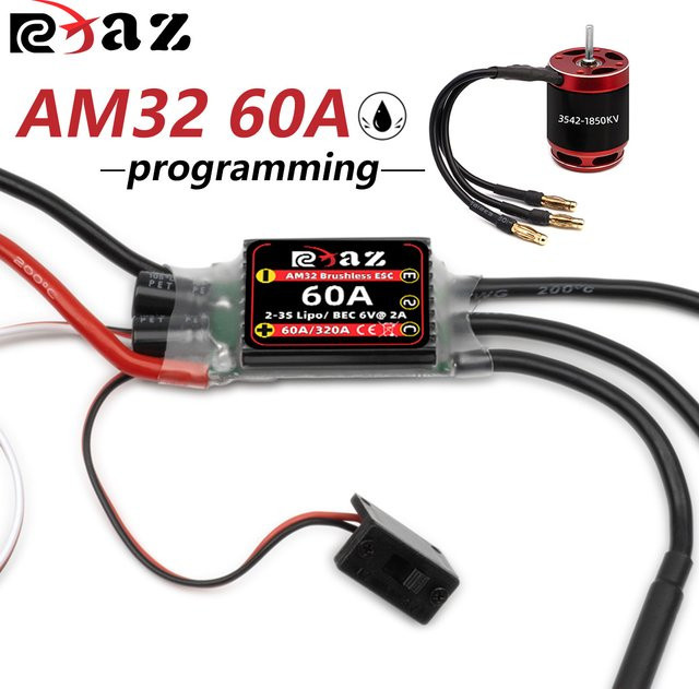 RCXAZ Upgrade AM32 60 A bürsenloser Outrunner ESC-Programmierung 3542 bürsenloser Motor, 1:10 RC-Autos und Boote - Bild 1