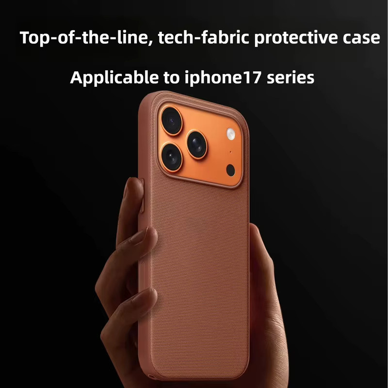 Apple iPhone 17 Pro Max und 17 Pro gewebte Hülle in Braun mit MagSafe Technologie - Bild 3
