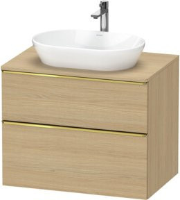 Duravit Waschtischunterschrank D-Neo in Beige, B: 80 cm, T: 55 cm, H: 66,4 cm - Bild 1