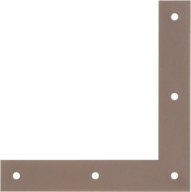 GAH Alberts Duravis Eckwinkel aus Stahl in Perlbeige, Duplexbeschichtet, B/T/H: 120 x 120 x 20 mm - Bild 1