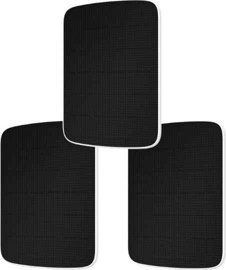 EZVIZ Solar Panel F Type-C 3er-Set in Schwarz mit USB-C Anschluss - Bild 1