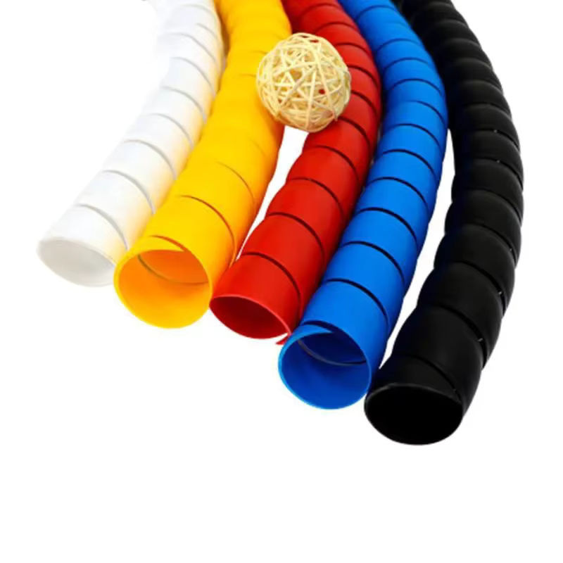 Flexible Spirale Kabelspirale zum Leitungsorganisator und Drahtschutz, Länge: 200 cm, Durchmesser: 8 mm bis 10 mm, Farben: Rot und Mehrfarbig - Bild 7