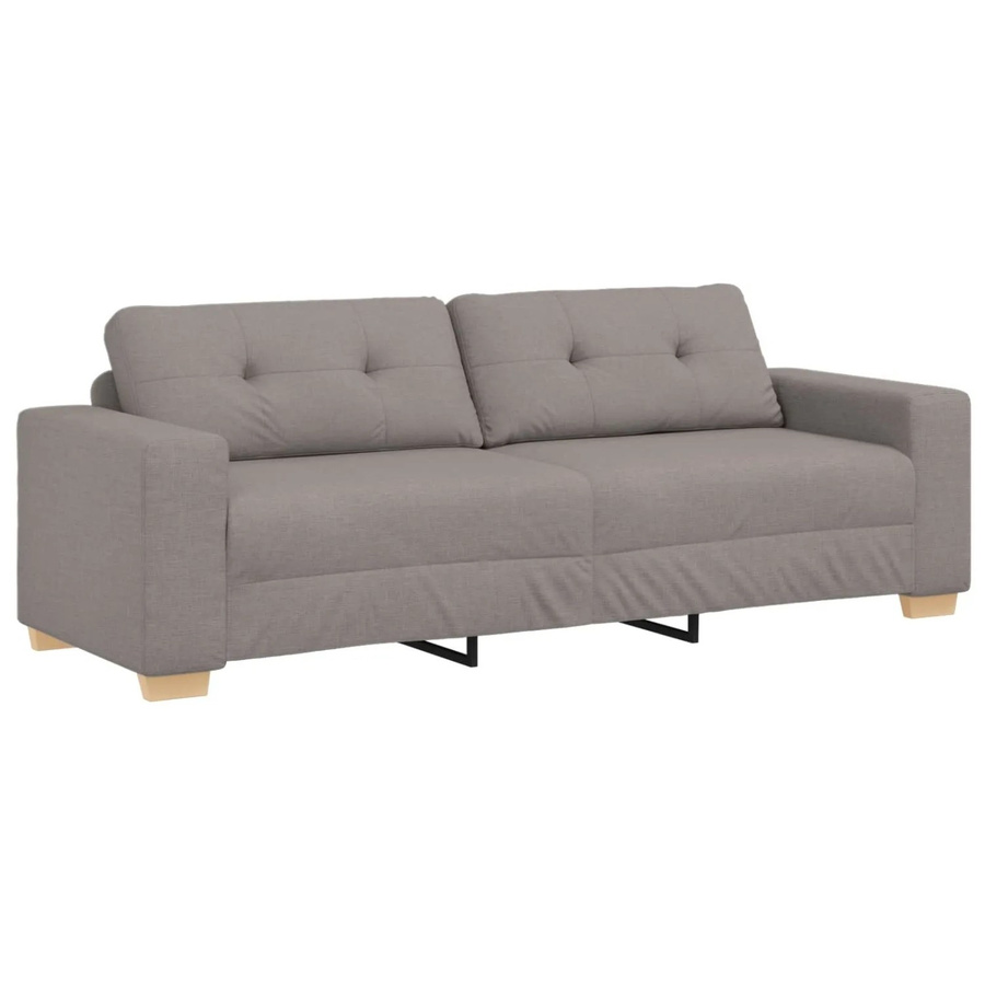 vidaXL Sofa in Taupe mit Stoffbezug, B/T/H: 221 x 80 x 80 cm - Bild 2