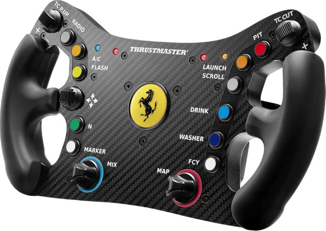 Thrustmaster Ferrari 488 GT3 Lenkrad Add-On für PC, PlayStation 4, PlayStation 5, Xbox One, Xbox Series S und Xbox Series X in Grau und Schwarz - Bild 1