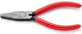 Knipex Flachzange schwarz-rot mit Kunststoffbeschichtung 125 mm - Bild 1