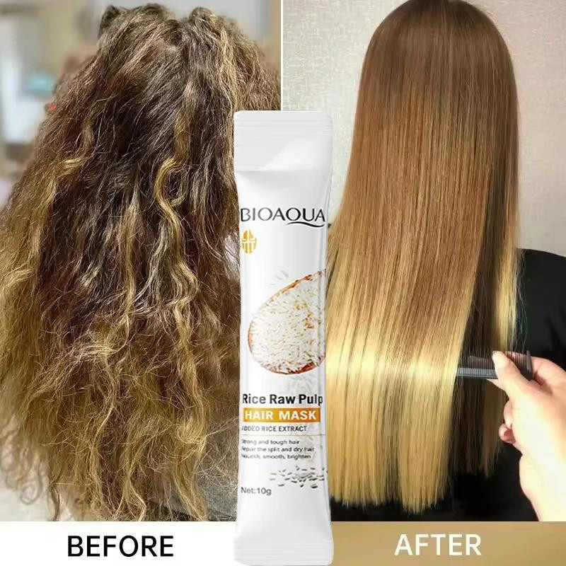 Bioaqua Haarmaske mit Hyaluronsäure und Panthenol, Trockenes Haar - Bild 5