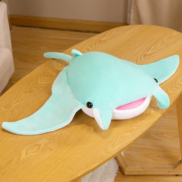 Yiran Health & Beauty Mantarochen Plüschtier, Meerestiere, Blau - Bild 1