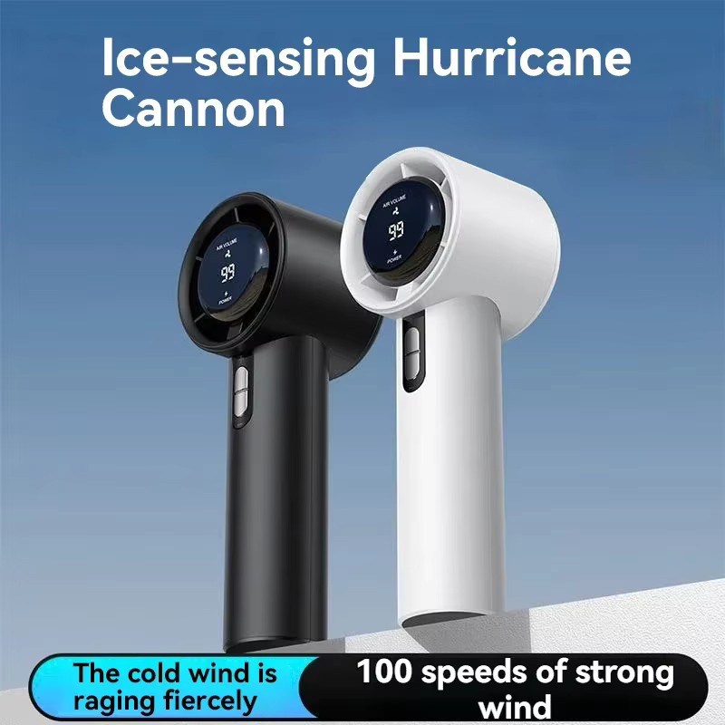 Lenovo 100 Speed Mini Handventilator mit USB-Aufladung und Eissensor in Weiß - Bild 2