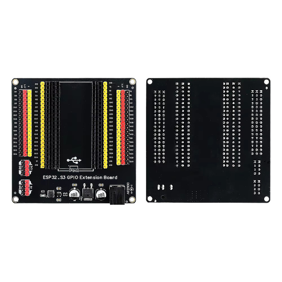 ESP32-S3 GPIO-Erweiterungskarte mit digitalen IO-Pins für IoT-Entwicklungsboards in Schwarz - Bild 4