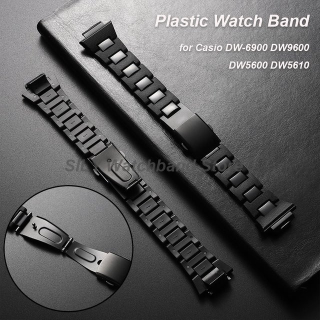 Uhrenarmband Kunststoff, Schwarz, Herren, Sport, 16mm - Bild 1