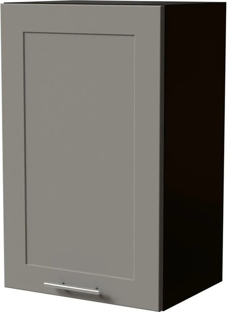 Feldmann-Wohnen Hängeschrank Oslo Schwarz und Staubgrau Matt B/T/H: 45 x 32,5 x 72 cm - Bild 1