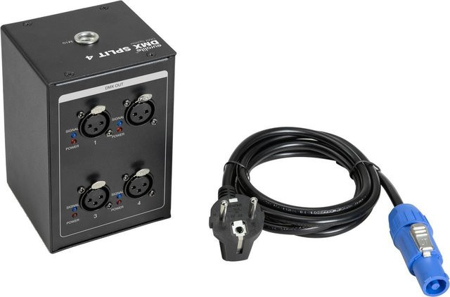 EUROLITE DMX Split 4 Mini Splitter 3pol Schwarz - Bild 1
