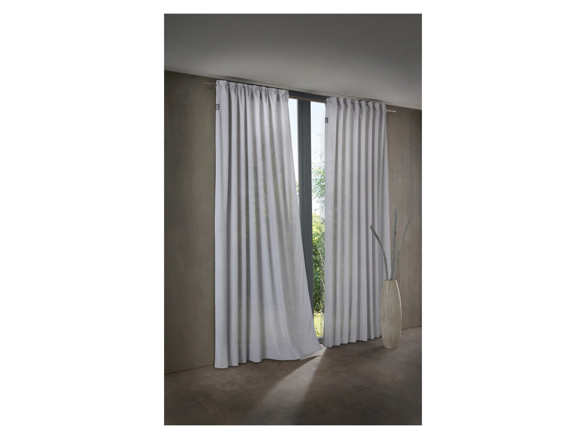 LOOKS BY WOLFGANG JOOP Vorhang in Cordoptik, Grau, B: 135 cm, H: 245 cm - Bild 2