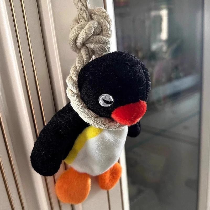 IYUEQIANLI Pinguin Plüsch Schlüsselanhänger Puppe 16cm - Bild 2