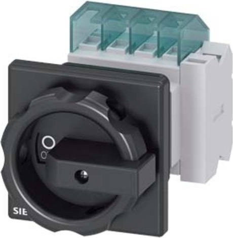 Siemens Lasttrennschalter Schwarz 3polig 16A 1 Schließer 1 Öffner 6mm² 690 V/AC 3LD20541TP51 - Bild 1