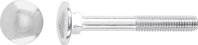 LUX-TOOLS Schlossschrauben Flachrundkopf aus Stahl, Farbe: Silber, 100 Stück, M5 x 40 mm - Bild 1