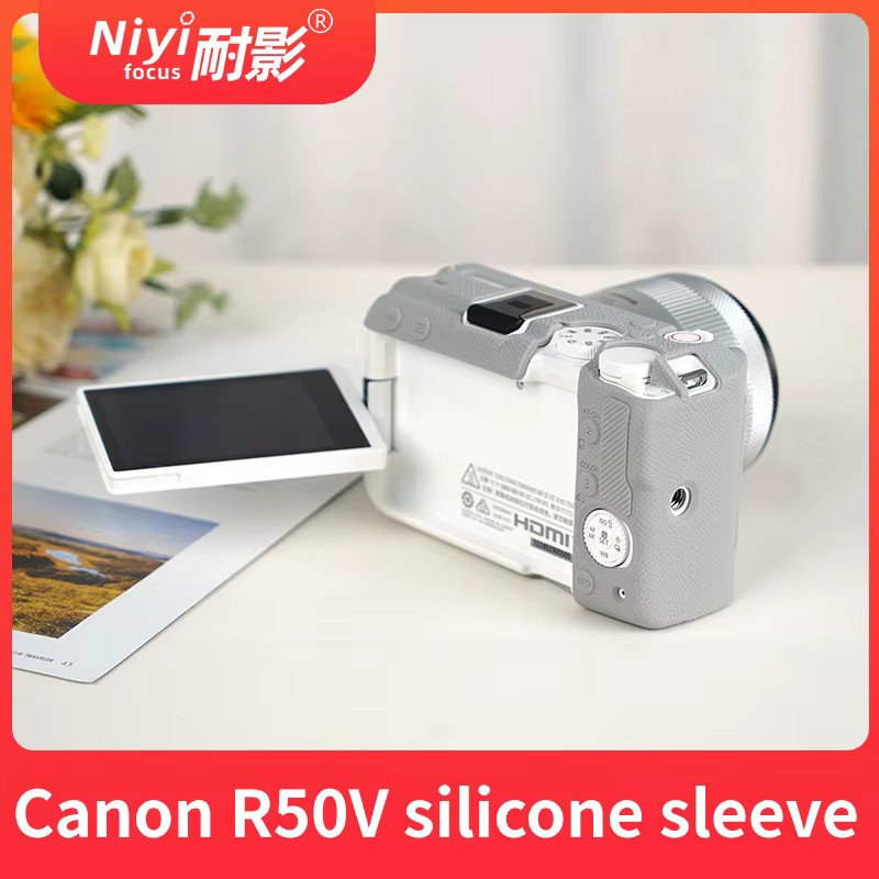 Schutzhülle aus weichem Silikon für Canon R50 in Schwarz - Bild 3