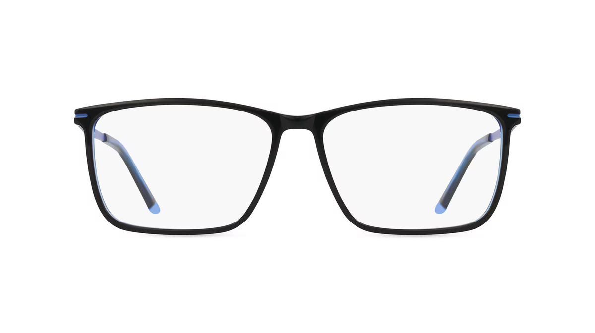 Jaguar 2503 Korrektionsbrille Herren, Vollrand, Quadratisch, Acetat, Schwarz - Bild 1