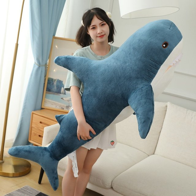 Hot Huggable Shark Plüschtier, Blau - Bild 1